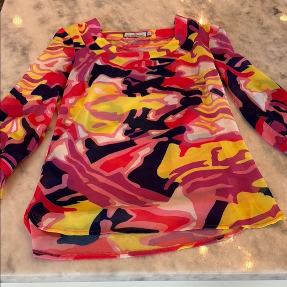CK Bradley Sheer Multicolor Tunic